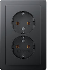 Hager Berker Q.1 Wall Outlet (WCD Switchgear) - 47746086