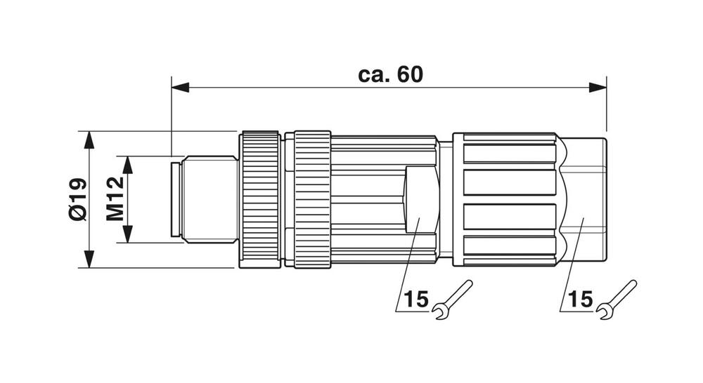 Phoenix Contact SACC-M Ronde (Industrial) Connector - 1424691