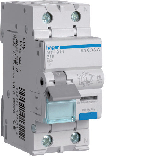 Hager HACO Earth Leakage Circuit Breaker - ADH916