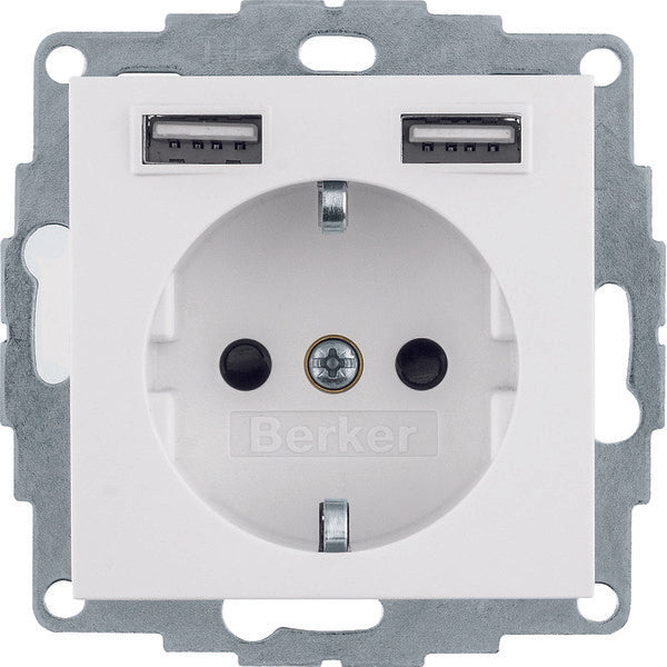 Hager Berker S.1/B.3/B.7 Wall Outlet (WCD Switchgear) - 48038989