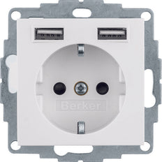 Hager Berker S.1/B.3/B.7 Wall Outlet (WCD Switchgear) - 48038989