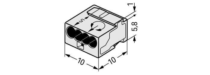Wago Micro Welding clamp - 243-304 [100 Pieces]