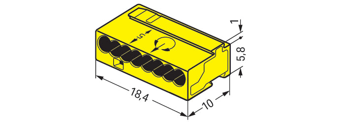 Wago Micro Welding clamp - 243-508 [50 Pieces]