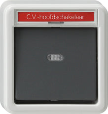 Gira Splashproof Surface-Mounted Installation Switch - 011635