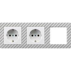 Jung AS500 Wall Outlet Box (WCD Switchgear) - AS1520-2ELUXWW