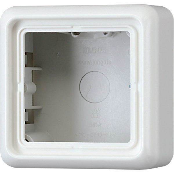 Jung CD500 Surface Mount Box recessed Switchgear - CD581AWW