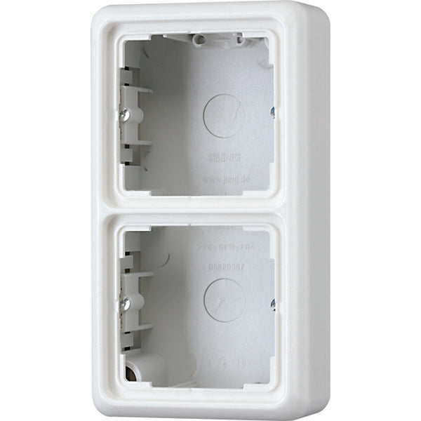 Jung CD500 Surface Mount Box recessed Switchgear - CD582AWW