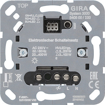 Gira System 3000 Electronic Switch (Complete) - 540500
