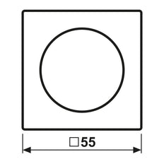 Jung A RANGE Control Element/Central Plate Switchgear - A1540BFSWM