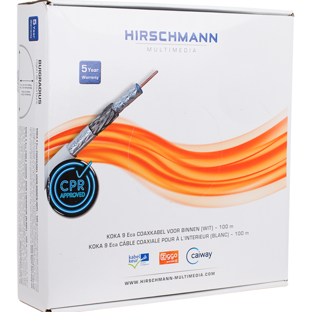 Hirschmann Multimedia KOKA Coaxial Cable - 298799801 [100 Meters]