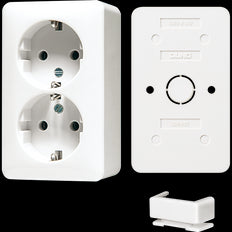 Jung AP600 Wall Outlet Box (WCD Switchgear) - B6020AWW