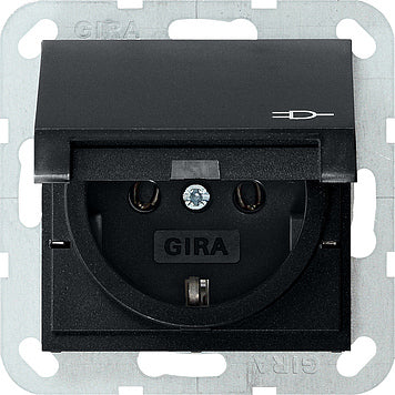 Gira System 55 Wall Socket Outlet (WCD Switchgear) - 0454005