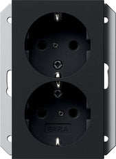 Gira System 55 Wall Socket Outlet (WCD Switchgear) - 2731005