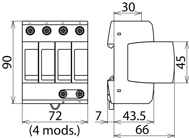 DEHN DEHNguard Mains Surge Protector - 952440