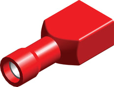 Insulated Red Spade Connector Housing 0.5-1.5mm² - CE100104 [100 Pieces]