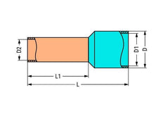 Wago Wire End Sleeve - 216-206 [100 Pieces] [2 Pieces]