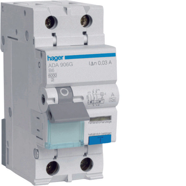 Hager HACO Earth Leakage Circuit Breaker - ADA906G