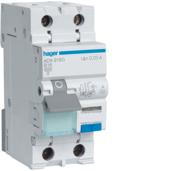 Hager HACO Earth Leakage Circuit Breaker - ADA916G