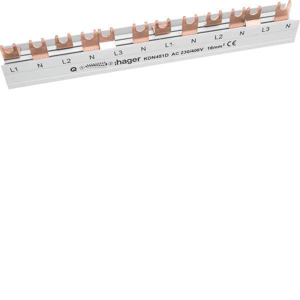 Hager Quickbusbar Kamrail - KDN451D