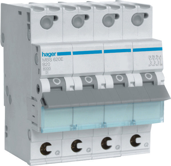 Hager Quickbusbar Circuit Breaker - MBS620E