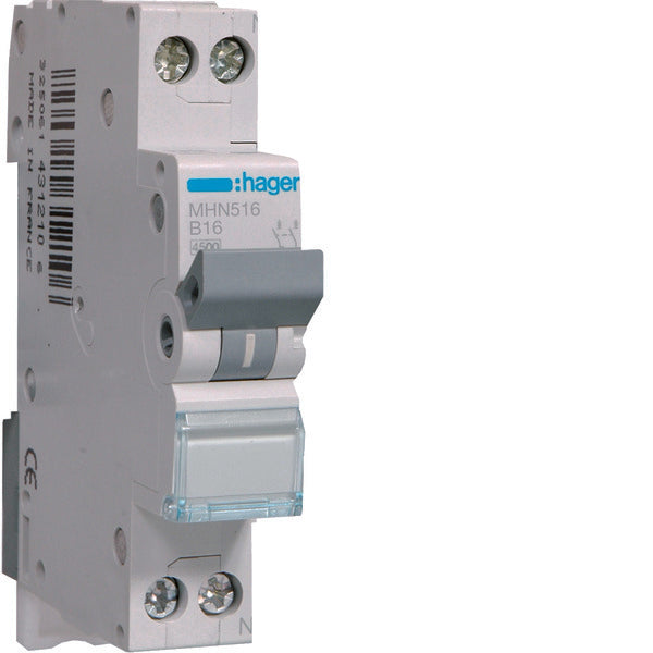 Hager MHN Circuit Breaker - MHN516