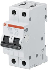 ABB S200 MCB 1P+N 2A B-Curve 6kA Circuit Breaker - 2CDS251103R0025