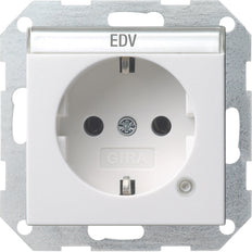 Gira System 55 Wall Socket Outlet (WCD Switchgear) - 045203