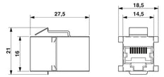 Phoenix Contact VS Contact Block For rectangular Connector - 1689064