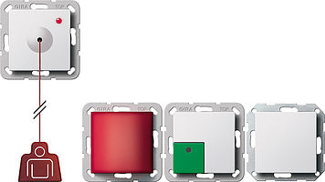 Gira 834 MiVa Central Plate Nurse Call System - 591403