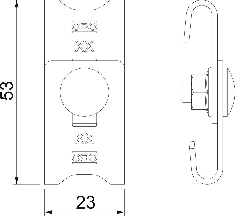 OBO GR-Magic Connector Cable Support System - 6016715 [20 Pieces]