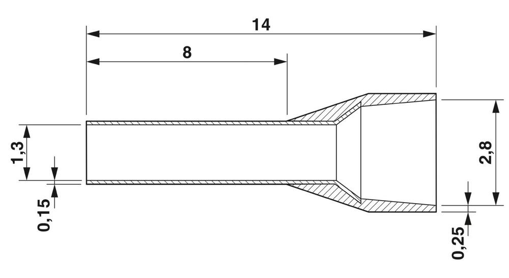 Phoenix Contact Wire End Sleeve - 3200894 [1000 Pieces]