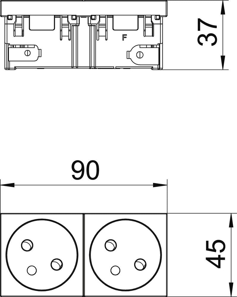 OBO STD Wall Outlet Box (WCD Switchgear) - 6120672