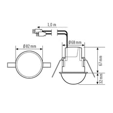ESYLUX Compact Express Motion Switch (Complete) - EP10510038