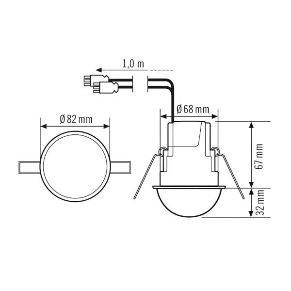 ESYLUX Compact Express Motion Switch (Complete) - EP10510731