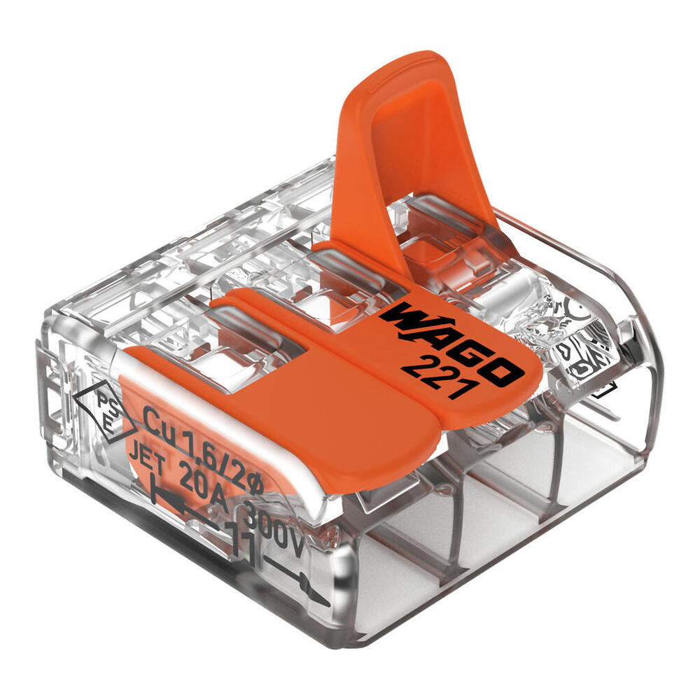 Wago 221 Weldclamp - 221-413 [50 Pieces]