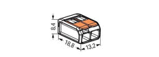 Wago 221 Weldclamp - 221-412 [100 Pieces]