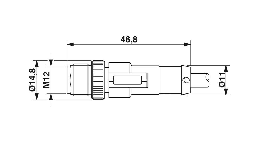 Phoenix Contact Sensor/Actor Cable With Connector - 1408750