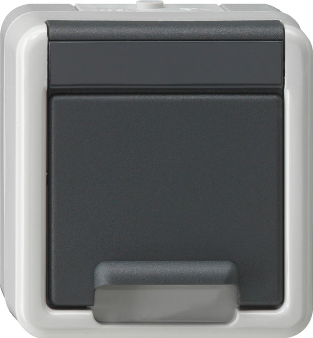 Gira Splash-Proof Surface-Mounted Socket Outlet (WCD Switchgear) - 041430