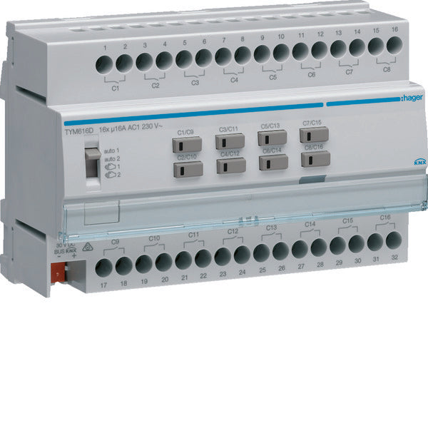 Hager Switch Actuator Bus System - TYM616D