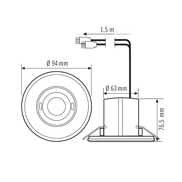 ESYLUX Flat Motion Switch (Complete) - EP10427879