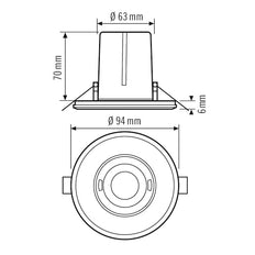 ESYLUX Flat Motion Switch (Complete) - EP10428548