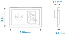 Megaman TEMPUS Emergency Lighting Fixture - MM11050