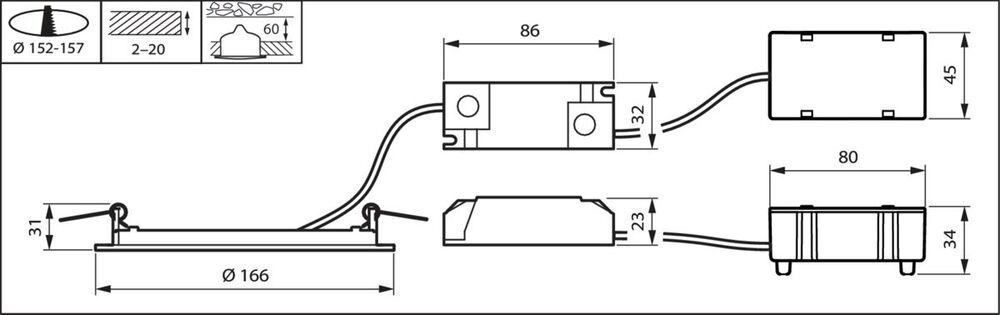 Philips Coreline Downlight/spotlight/floodlight - 33947499