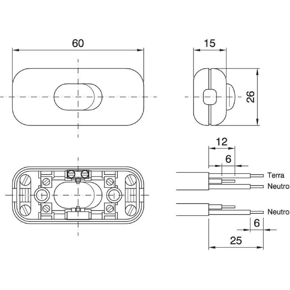 Bailey Cord Dimmer/Cord Switch - 141356 [2 Pieces]