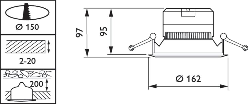 Philips Coreline Downlight/spotlight/floodlight - 32581100