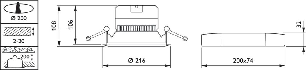 Philips Coreline Downlight/spotlight/floodlight - 32838600