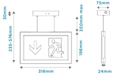 Megaman Emergency Lighting Fixture - MM10487