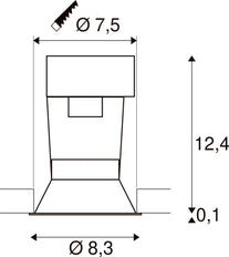 SLV Horn Downlight/Spotlight/Floodlight - 112910