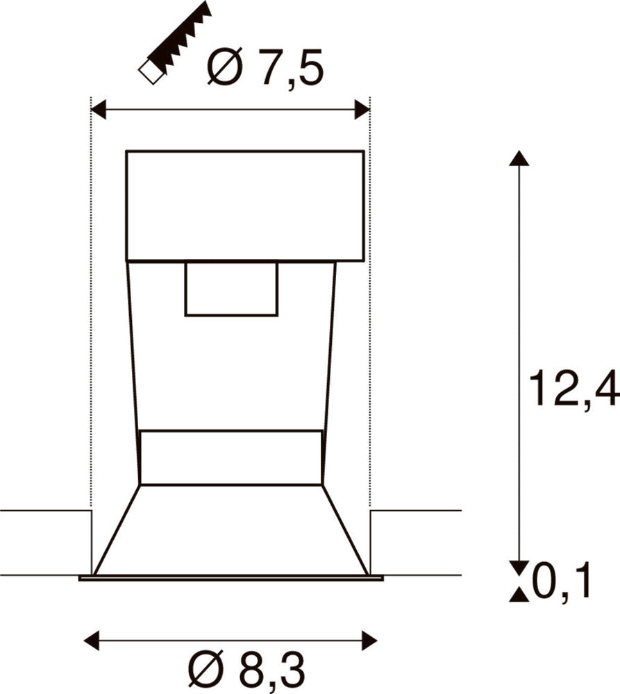 SLV Horn Downlight/Spotlight/Floodlight - 112911