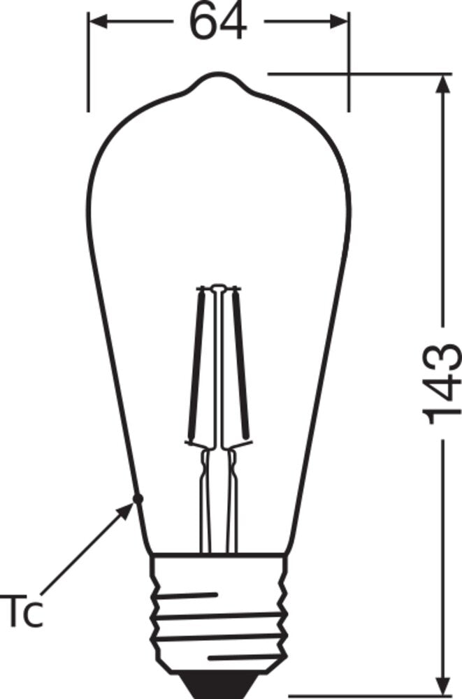 Vintage 1906 LED Edison Gold E27 2.5W 2400K - 4099854091339
